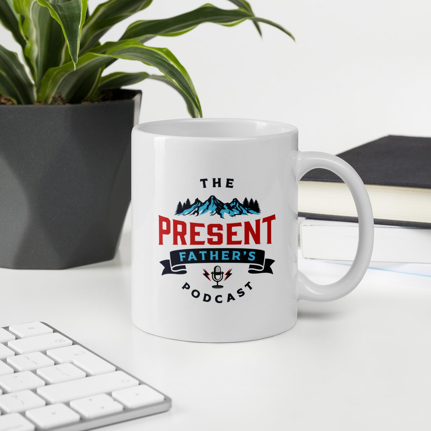 The Present Fathers Podcast Mug (White)